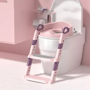 ベベ製品トイレトレーニングメーカートイレトレーナーベビートイレははしごトレーニングシートにステップを合わせました