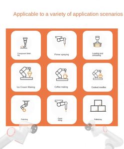 ONA Nouveauté en promotion Bras robotisé collaboratif industriel multifonctionnel 6 axes pour préhension et placement, avec moteur PLC et roulement en acier inoxydable, 135/s - Product Image 6