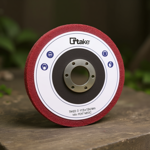 Disco de Pulido T.Red 115x13x22 mm con Respaldo de Fibra para Acabado de Metal y Pintura - Product Image 3