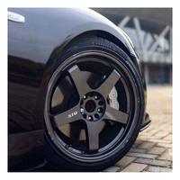 Rines JXRD Forjados en Bronce Mate, Réplica de Ray VOLK RACING TE37, 5x120 5x112 5x114.3 para Llantas de Coche de Pasajeros de 15-19 Pulgadas