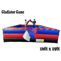 Jeu Gonflable Interactif de Combat de Gladiateurs sur Poteau pour Fêtes Adultes