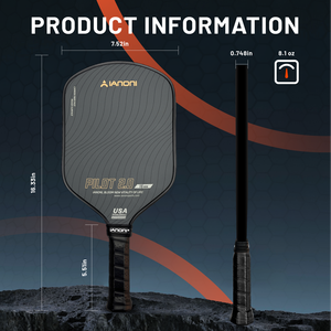 Ianoni pilot2.0 sợi carbon pickleball mái chèo usapa chứng nhận T700 <span class=keywords><strong>Graphite</strong></span> sợi thủy tinh 3K 16mm thiết kế mới cho giải trí - Product Image 3