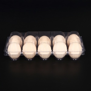Plateau à œufs jetable transparent avec 10 trous en plastique transparent pour agriculteurs en carton à œufs à usage industriel Agriculture - Product Image 4