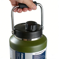 Bouteille isotherme en acier inoxydable 1,5L 2L personnalisable à double paroi avec bouchon magnétique, gourde pour la randonnée en extérieur