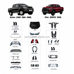 Nuevo Kit de carrocería de <span class=keywords><strong>Vigo</strong></span> 2004-2008 actualización a 2020 Rocco Kit de carrocería parachoques delantero lámpara de cabeza rejilla de elevación facial para Hilux <span class=keywords><strong>Vigo</strong></span> - Product Image 5