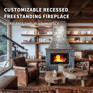 Caminetto a Legna in Ghisa Moderno Best-Seller, Senza Fumo per Interni ed Alta Efficienza Termica per Soggiorno, Villa e Hall di Hotel - Product Image 3