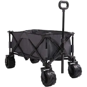 Fishing Beach Wagon Trolley Folding Wagon Utility With 4 Wheels Various Colors Are Available