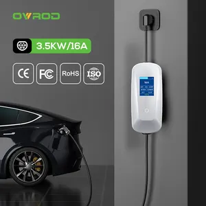 Ovrod EV-Ladegerät Elektroauto Ac Type2 16a 3.5 Kw tragbares EV-Ladegerät Elektroauto-Ladegerät für Zuhause