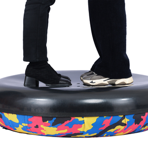 FLORESCENCE - Grande bouée à neige en PVC de haute qualité, <span class=keywords><strong>luge</strong></span> gonflable à fond rigide avec revêtement en caoutchouc pour enfants et <span class=keywords><strong>adultes</strong></span>, pour le plaisir hivernal - Product Image 1