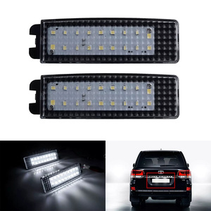 Luz de matrícula para Toyota Land Cruiser Lexus LX570 81270-60460 LED blanco tipo empotrado distancia entre orificios de 205 mm - Product Image 4