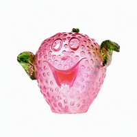 OEM ODM Transparante Epoxyhars Cartoon Ananas Figuurje Fruitfiguur Sculptuur voor Winkel Souvenirs & Promotionele Cadeaus