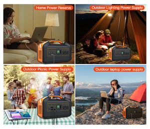 สถานีไฟฟ้าพกพา Lifepo4 600W/700W/1000W/1500W/500W/2000W แผงโซลาร์เซลล์ คลื่นไซน์บริสุทธิ์ 2000W สถานีไฟฟ้าพกพา - Product Image 5