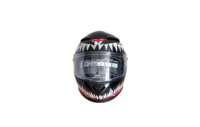 Casque de moto intégral pour adulte approuvé par le DOT Double finition noire mate Palmes remplaçables Construction en ABS pour toute la conduite