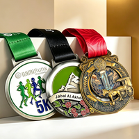 Médailles de Marathon, de Course et de Compétition en Métal Rond Personnalisées avec Conception Gratuite, Émail et Placage Or, Argent ou Laiton Amusant