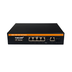 Tincam 4พอร์ต Gigabit PoE Switch 802.3 BT, เดสก์ท็อปเครือข่าย1000MB ที่ไม่มีการจัดการพร้อมอัปลิงค์ VLAN 1SFP 1สำหรับ<span class=keywords><strong>กล้อง</strong></span> <span class=keywords><strong>Dahua</strong></span> AP <span class=keywords><strong>ไร้</strong></span><span class=keywords><strong>สาย</strong></span> - Product Image 1