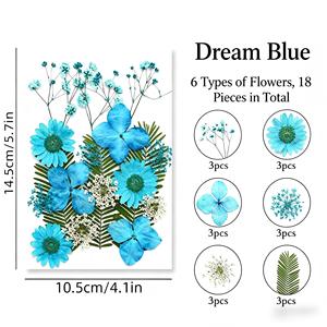 ชุดดอกไม้และใบไม้แห้งสีแดงธรรมชาติสำหรับงาน DIY เรซิ่น ทำเครื่องประดับ ตกแต่งบ้าน งานแต่งงาน - Product Image 4