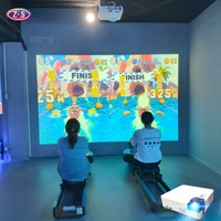 Système de projection interactif pour jeu de course à rames immersif, équipement de course sportive d'intérieur, installation facile