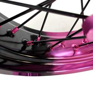 Juego de Ruedas <span class=keywords><strong>para</strong></span> Motocicleta Supermoto, Color Negro y Rosa, <span class=keywords><strong>para</strong></span> KT M EXC SXF 2003-2025, 17-3.5/5.0 - Product Image 6