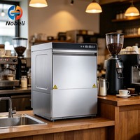 Lave-verres professionnel sous comptoir en acier inoxydable de qualité alimentaire 360 °   Pulvérisateur haute pression pour café, bar, hôtel