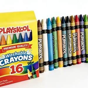 Crayones Escolares para Niños, Material de Oficina, 16 Piezas, Lavables, de Cera, de Primera Calidad, Gran Venta - Product Image 4