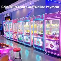 Machine à griffes d'arcade personnalisée en usine, à monnayeur, jeu de préhension de peluches avec lecteur de carte