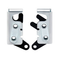 Loquet à bascule presse serrure mécanique dissimulée serrure à point unique serrure à loquet verticale loquet de tirage de porte rotative