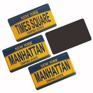 Letrero de aluminio con relieve para matrícula de coche, Logo personalizado promocional, placa de matrícula de los Estados Unidos, imán de nevera - Product Image 2