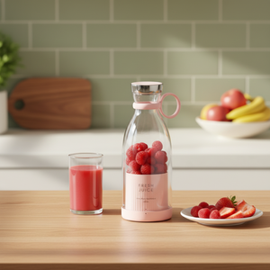 Extracteur de Jus Portable <span class=keywords><strong>TikTok</strong></span> Tendance, Sans Fil Rechargeable USB, Mini Mixeur Blender pour Fruits Frais et Extérieur - Product Image 1