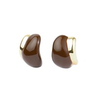 Boucles d'oreilles inspirées de sculptures, style rétro français, accessoires personnalisés en cuivre pour femmes