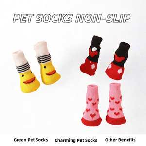 उच्च गुणवत्ता के अनुकूल कपास कार्टून पालतू मोजे गैर-पर्ची कुत्ते जूते कई शैली प्यारे खेल सहायक कपड़े सर्दियों - Product Image 2