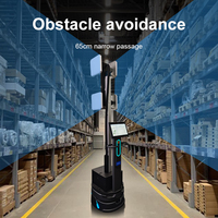 Robot Inteligente CHAFON W101-K con Pantalla de Alta Definición de 14 Pulgadas, Ángulo Ajustable, Solución Integral de ABS para Gestión de Inventario