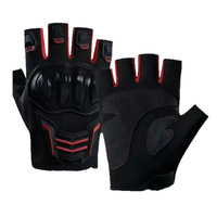 Guantes de Motociclismo Antideslizantes, Guantes de Ciclismo Anticaída para Exteriores, Guantes de Medio Dedo