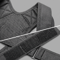 Correcteur de posture réglable, écologique et durable pour hommes et femmes, avec soutien dorsal en maille respirante et sangles en X pour une protection accrue