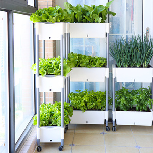 Pots de <span class=keywords><strong>fleurs</strong></span> <span class=keywords><strong>en</strong></span> plastique pour la maison et le jardin, pots auto-arrosants pour plantes d'intérieur, utilisation au sol ou suspendus, PP antimicrobien - Product Image 1