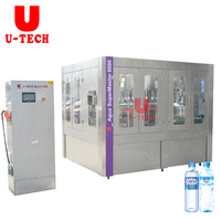 Ligne de production complète automatique d'eau minérale pure en bouteille en plastique PET, machine de remplissage d'eau en bouteille