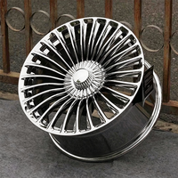 Jantes de voiture neuves en alliage d'aluminium forgé de 17 à 21 pouces, 5 * 112, design multi-rayons poli, moyeu de roue pour Mercedes Benz