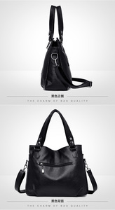 กระเป๋าถือหนังนิ่มสำหรับผู้หญิงกระเป๋าสะพายไหล่ดีไซน์หรูหรา - Product Image 3