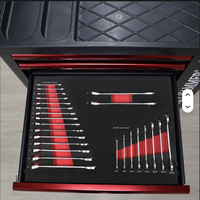 Carro/Carrito de Herramientas Personalizable OEM/ODM 2025 con Juego de Herramientas Mecánicas para Reparación de Automóviles de 155 Piezas, Capacidad de 300 kg, Cerradura con Llave