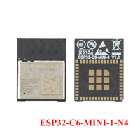 ESP32-C6-WROOM-1 N16 N8 N4 ESP32-C6-WROOM-1U ESP32-C6-MINI-1-H4 N4 2.4G Wi-Fi 6 Ble 5 modul nirkabel Wifi Zigbee 3.0 benang SPI