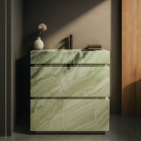 Vasque de salle de bain autoportante en marbre Rosse Levanto, pierre rouge moderne, marque QINYUAN, garantie N/A, finition mate/polie