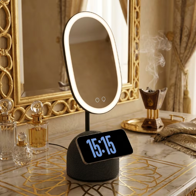 Modern Three Light Source Modes Adjustable Color Temperature Touch Control Wireless Charger Bathroom LED