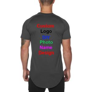 T-shirt de sport personnalisé en maille à séchage rapide pour hommes col en O à manches courtes haut d'entraînement de gymnastique avec logo imprimé ou brodé - Product Image 5