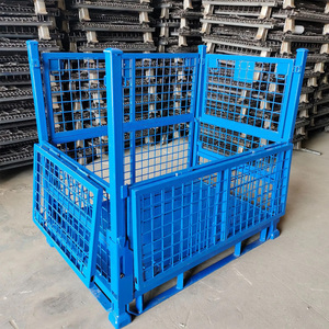 Heavy Duty Steel Wire Cage Galvanized <b>Metal</b> Warehouse Storage Rack with Powder Coating OEM Product Pallet Packed - Product Image 6