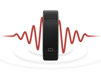 Capteur vibrant sans fil Rechargeable Wearable Beacon Eddystone Patients Tracking Wristband For IoT Solutions