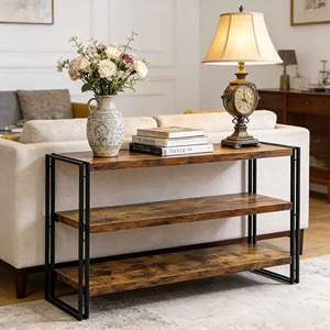 Estante <span class=keywords><strong>de</strong></span> Pared <span class=keywords><strong>de</strong></span> Estilo Industrial Moderno <span class=keywords><strong>de</strong></span> 3 Niveles Personalizado, Estantería <span class=keywords><strong>de</strong></span> <span class=keywords><strong>Madera</strong></span> y Metal Simple y Fácil <span class=keywords><strong>de</strong></span> Montar para un Almacenamiento que Ahorra Espacio - Product Image 4