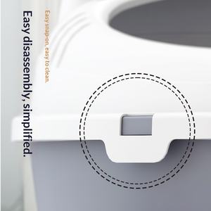 Bac à litière semi-fermé <span class=keywords><strong>pour</strong></span> <span class=keywords><strong>chat</strong></span> Modèle 04 Direct Usine Surélevé Agrandi Anti-odeur Anti-éclaboussures Extra-large Livré avec litière gratuite - Product Image 4