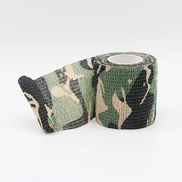 Camo Tape Self Adhesive Camouflage Bandage Wrap Cohesive Cotton Medical Vet Tape for Outdoor Camping
