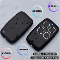 Télécommande Universelle de Garage Sans Fil 4 Canaux à Code d'Apprentissage 433 MHz, Ouvre-Portail Automatique, Émetteur avec Interrupteurs 12V 27A, en ABS