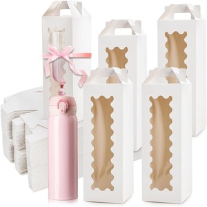 Caja de embalaje transparente para tambor, caja de exhibición de vidrio con asa, caja de regalo de cumpleaños personalizable según las necesidades. - Product Image 5