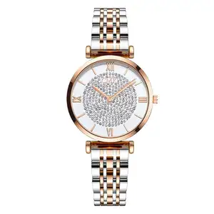 Hot Sale Full Sky Star Watch Roman Calibration Temperament Fashion Women's Watch High-grade Alloy Quartz Watch